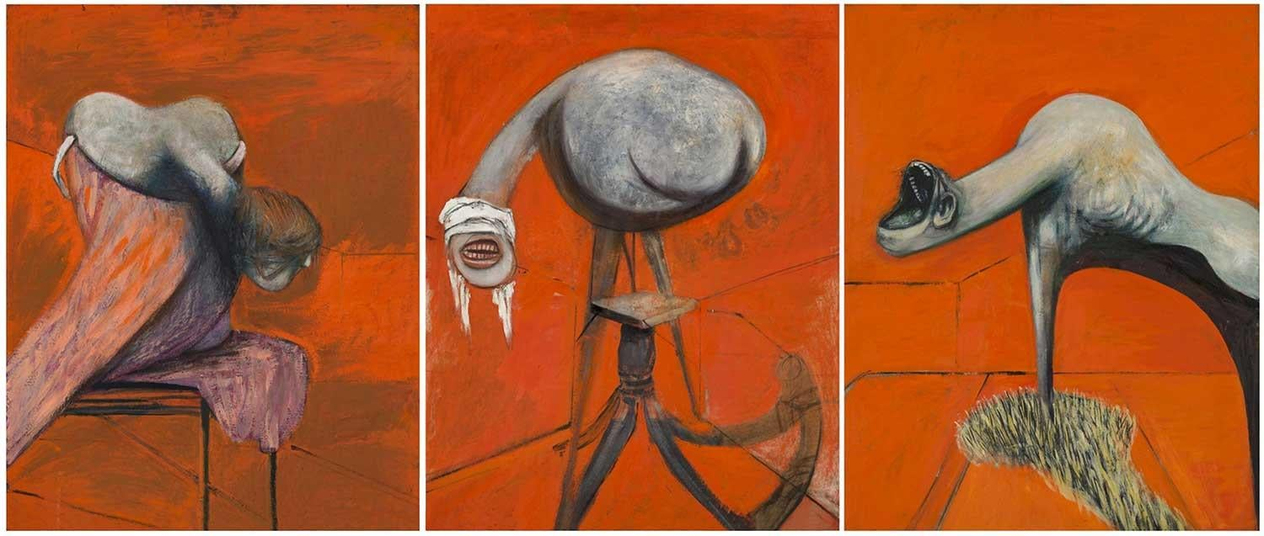 Francis Bacon Three Studies for Figures at the Base of a Crucifixion Art Print