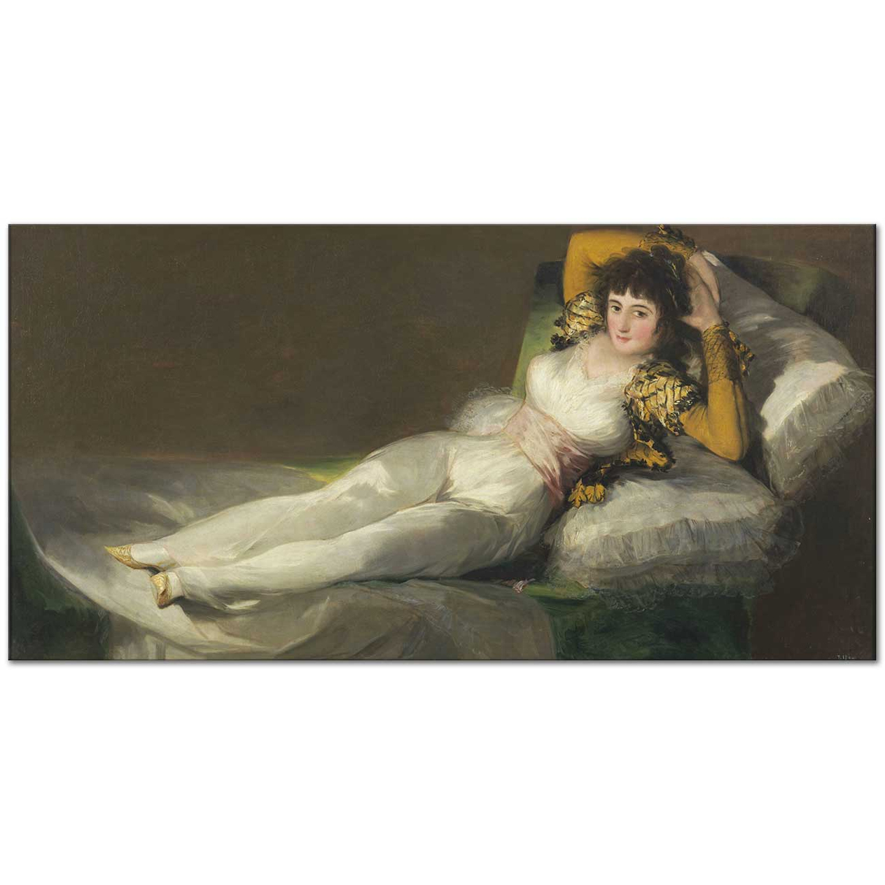 Francisco de Goya Maya Giyinikken Kanvas Tablo