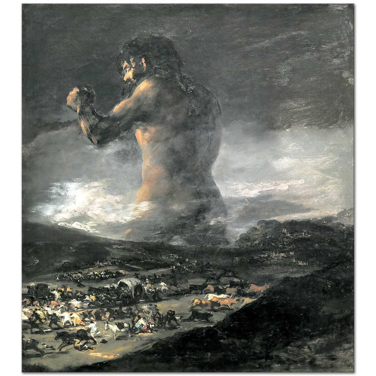 The Colossus The Giant by Francisco de Goya