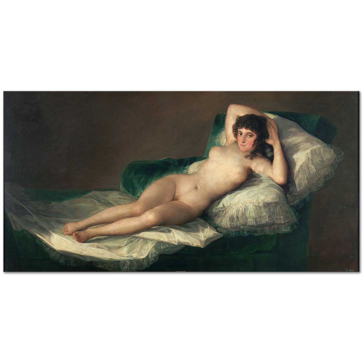 Francisco de Goya Çıplak Maya Kanvas Tablo