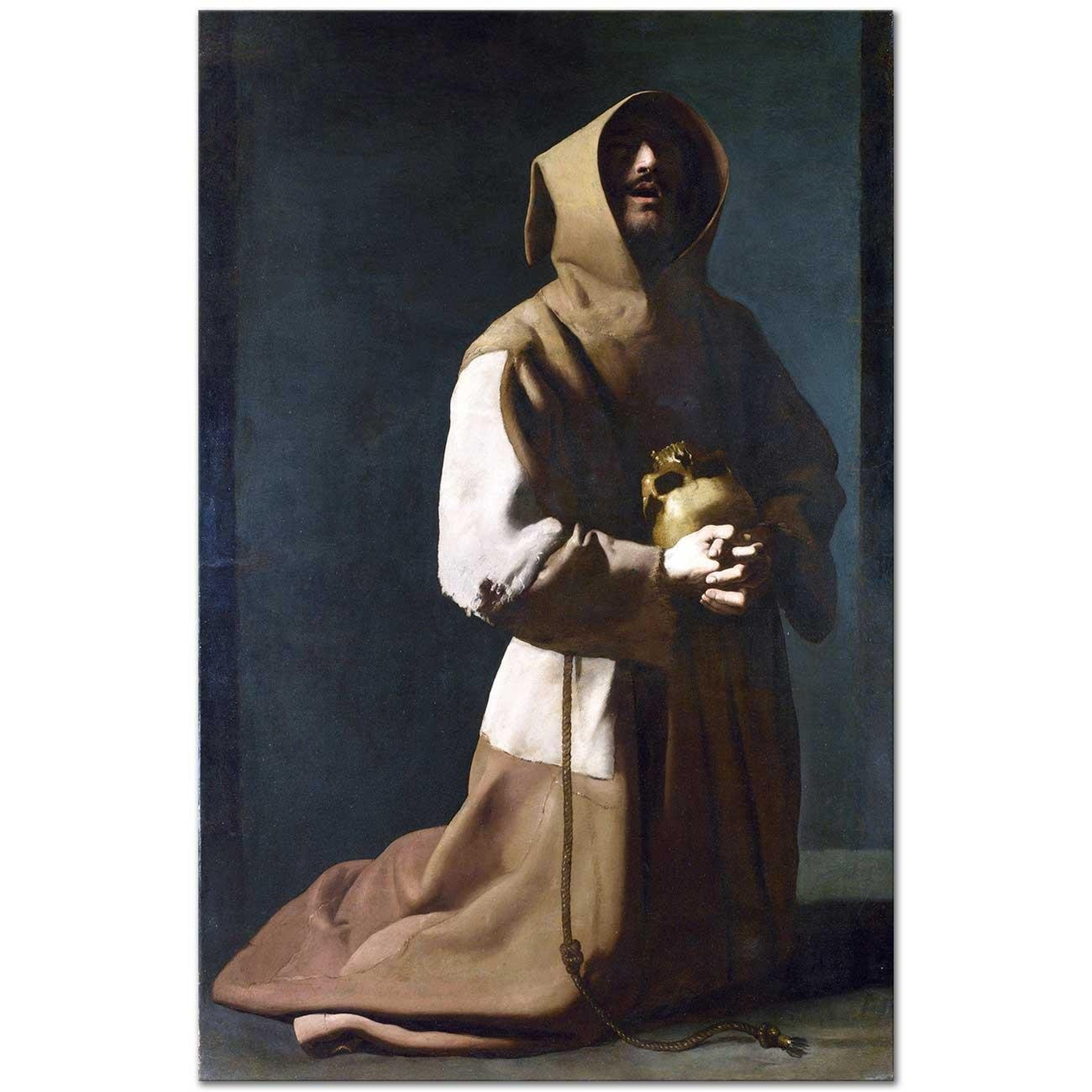 Francisco de Zurbaran Aziz Francis Vecd Halinde Kanvas Tablo