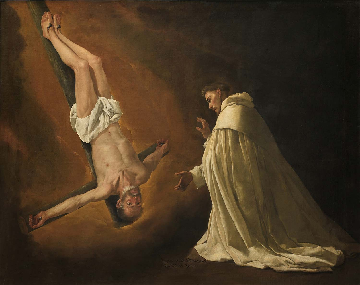 Francisco de Zurbaran The Apparition of Saint Peter to Saint Peter Nolasco Art Print