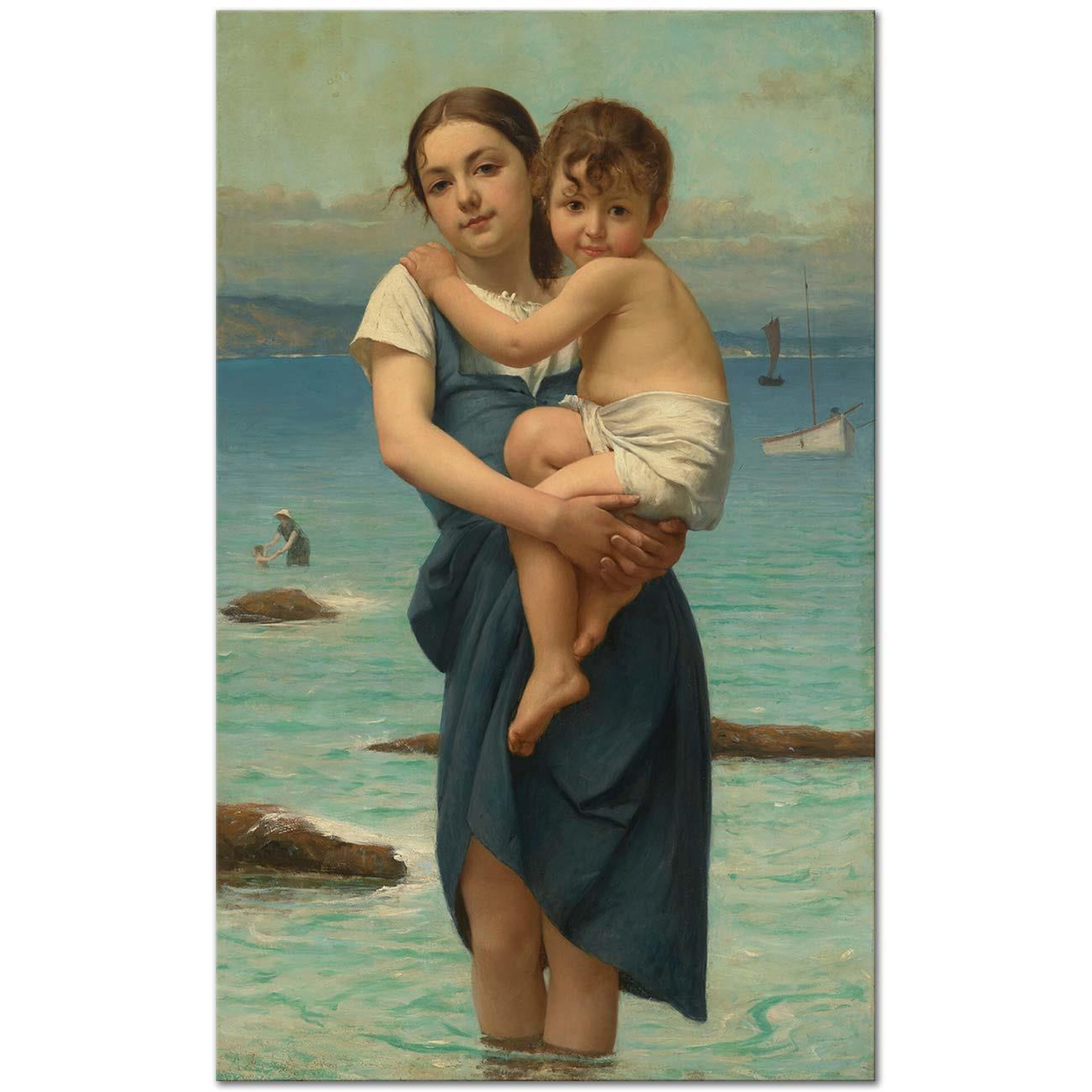 François Alfred Delobbe Les sœurs Art Print