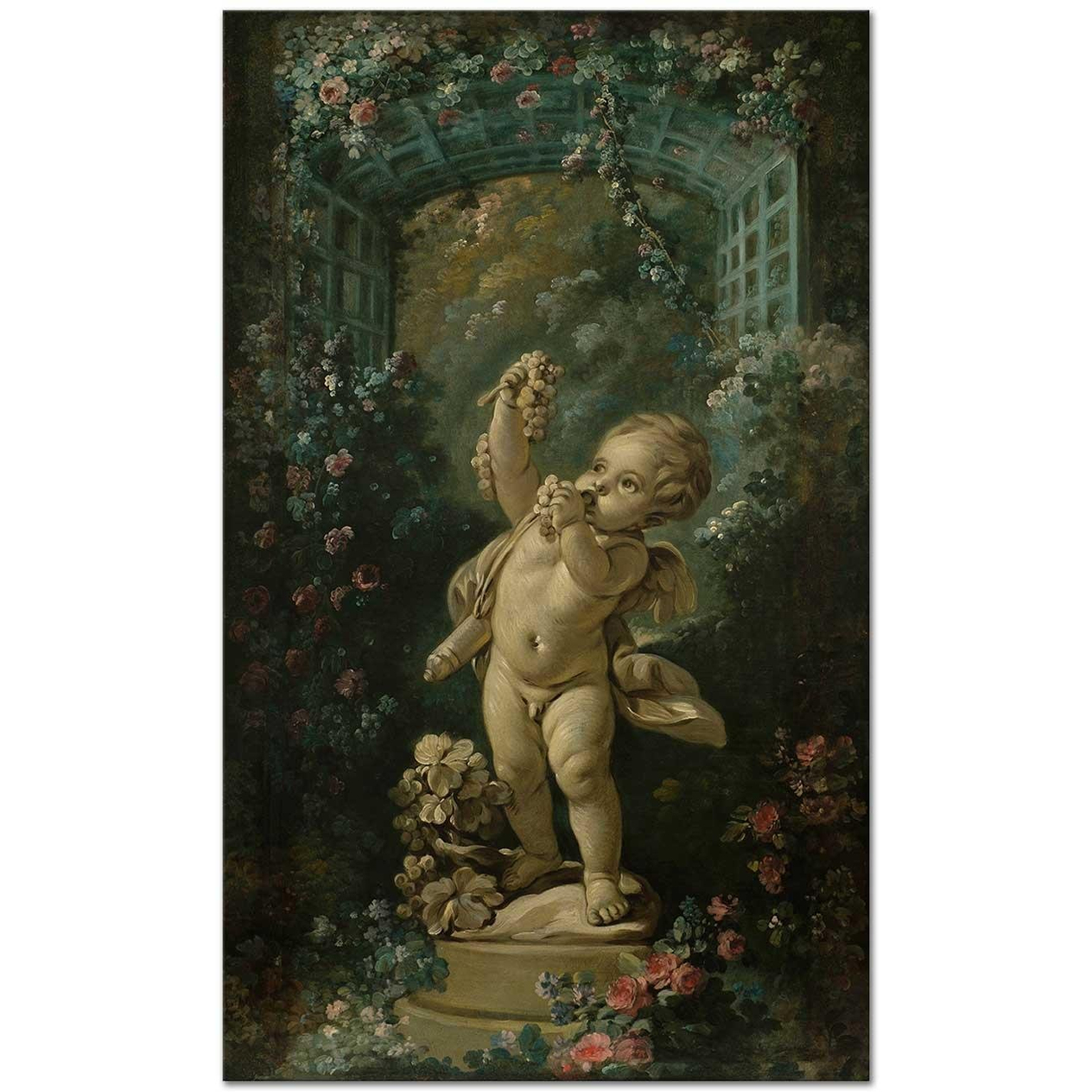 François Boucher Amour aux Raisins Art Print