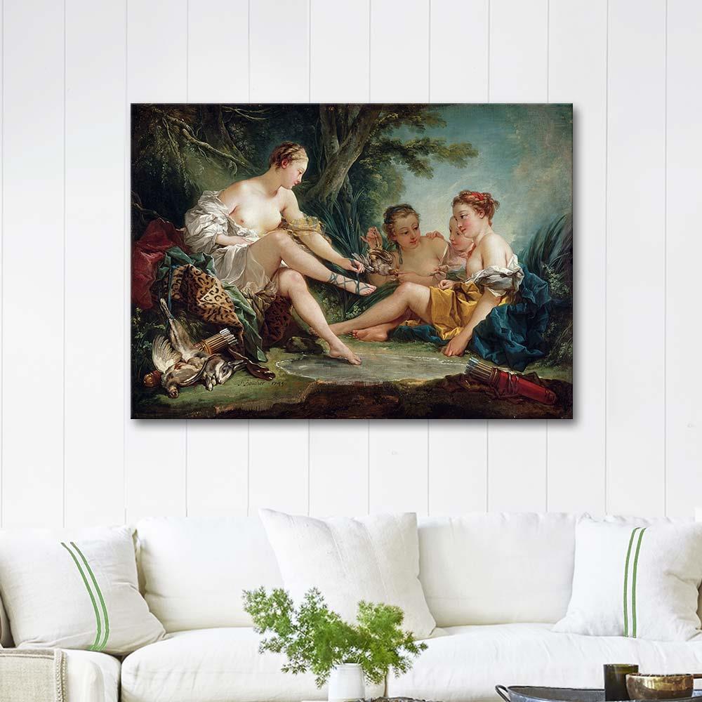 François Boucher Diana Returning from the Hunt Art Print