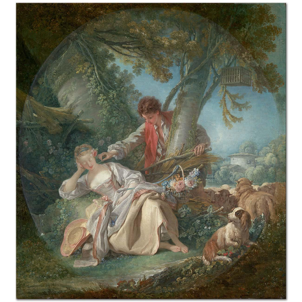 François Boucher Kestirme Kanvas Tablo