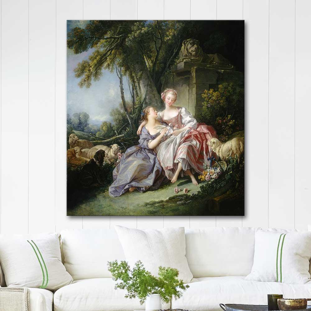 François Boucher The Love Letter Art Print