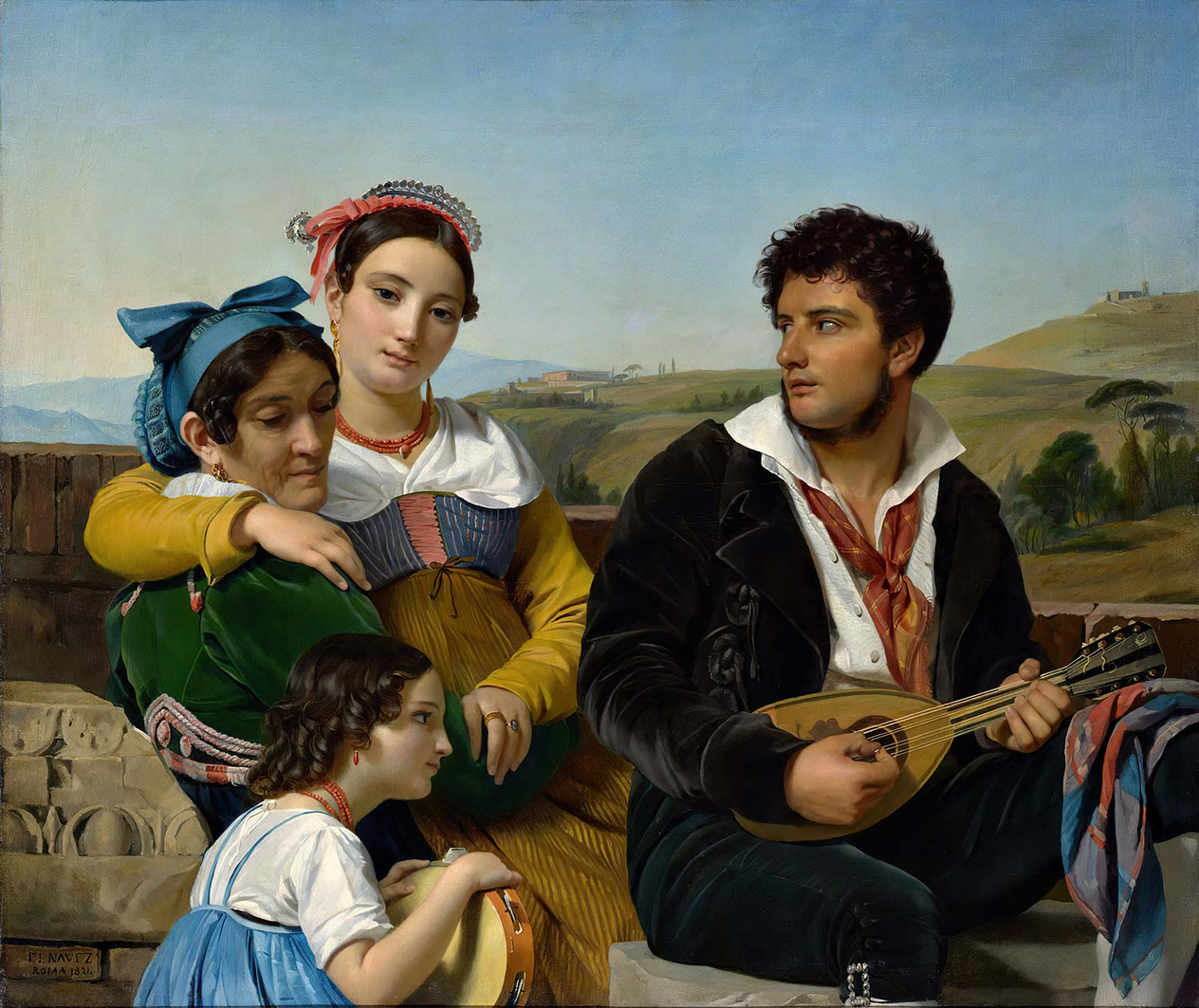 François-Joseph Navez A Musical Group Art Print