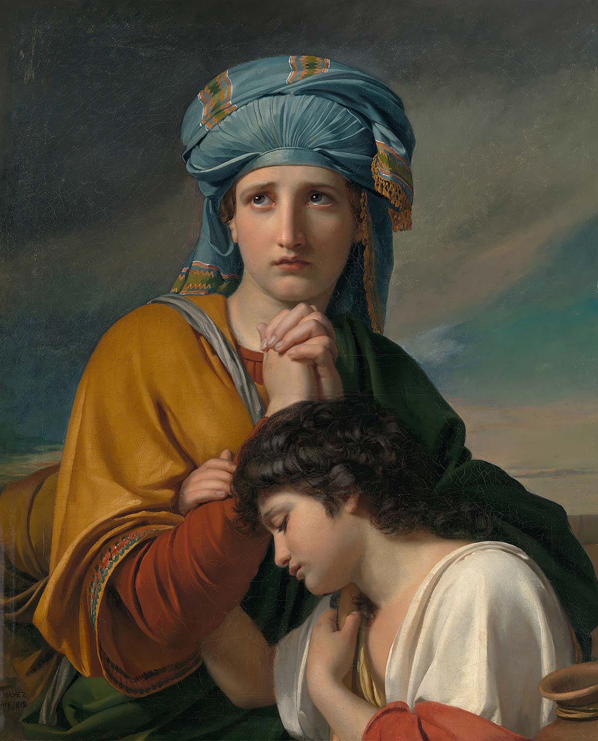 François-Joseph Navez Hagar in the Wilderness Art Print
