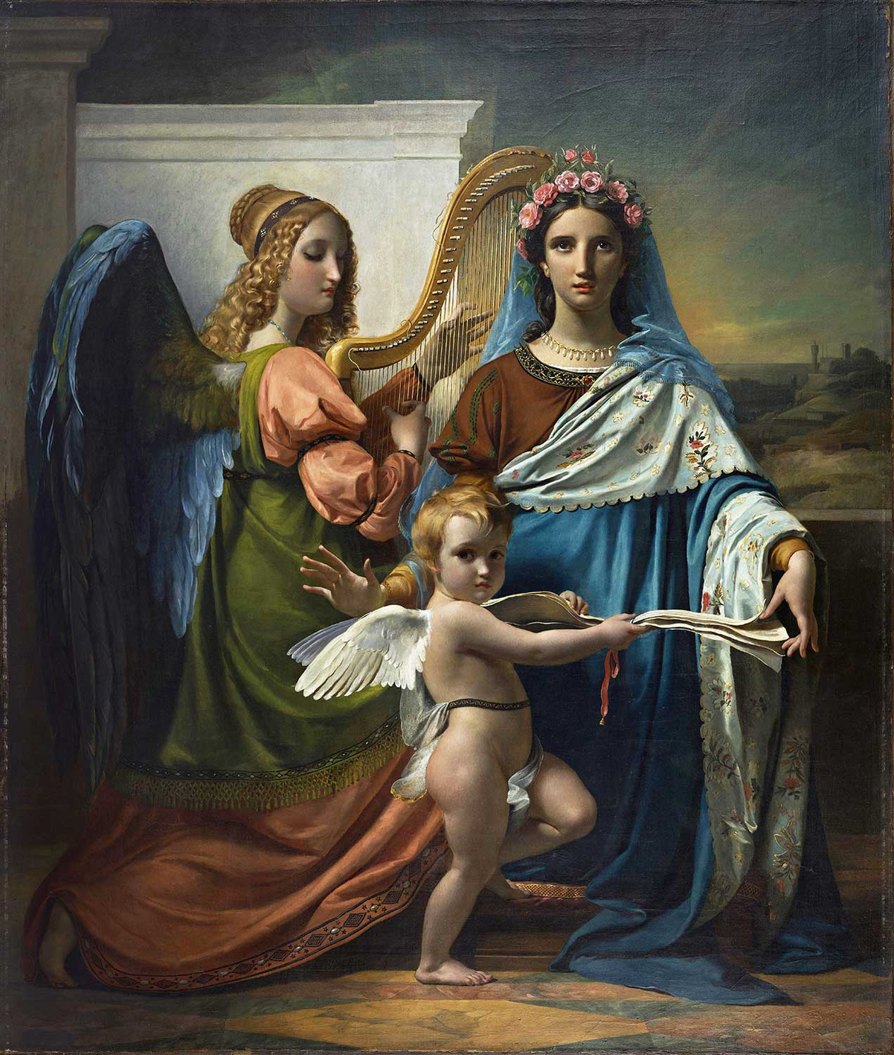 François-Joseph Navez Saint Cecilia Of Rome Art Print