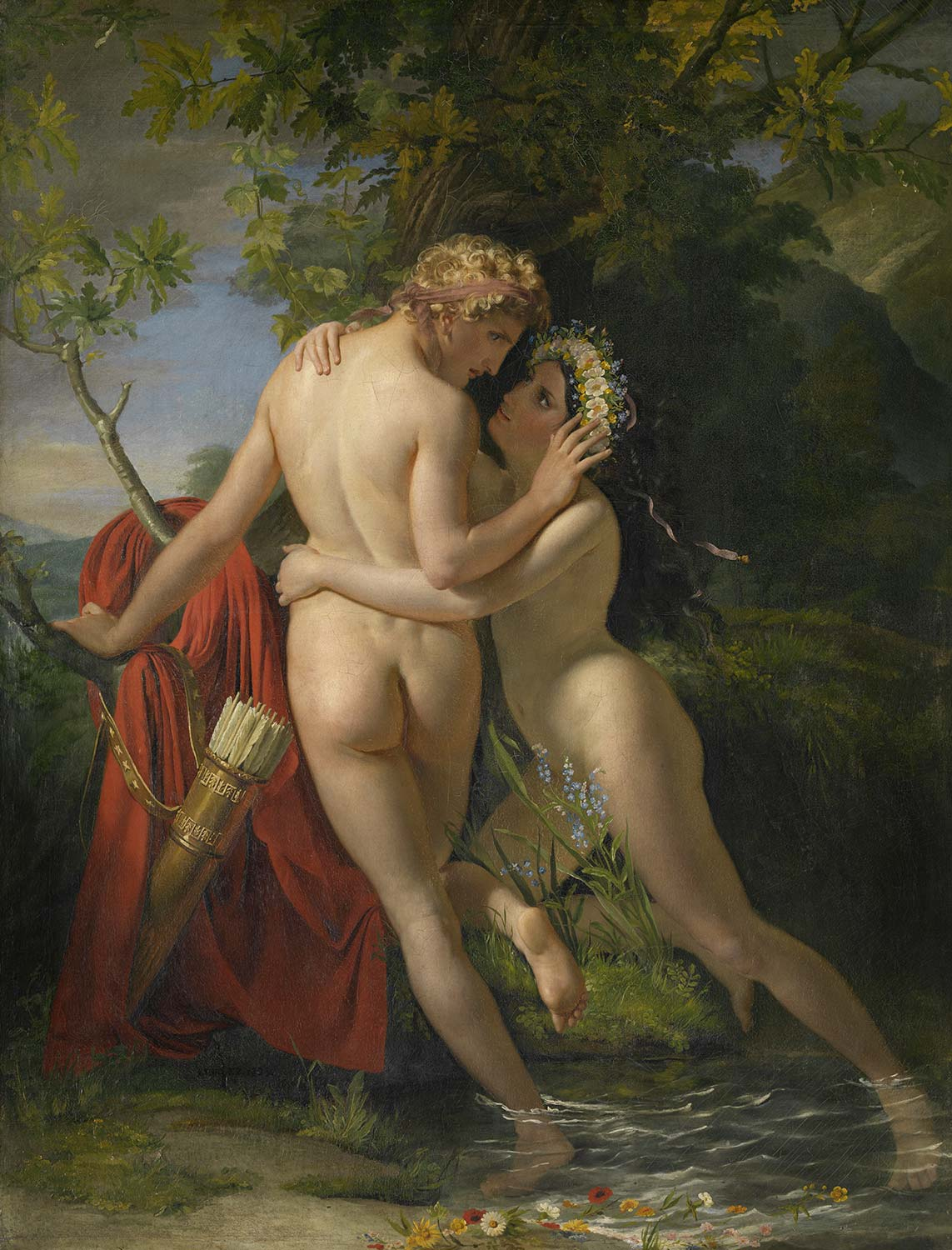 François-Joseph Navez The Nymph Salmacis And Hermaphroditus Art Print