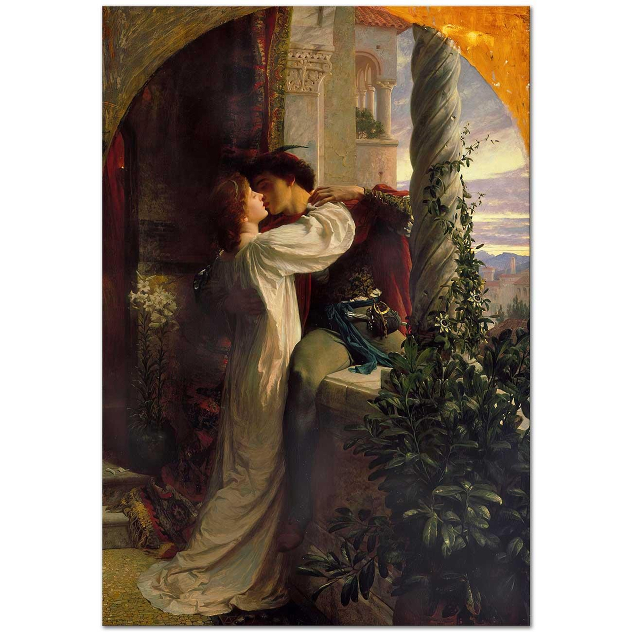 Frank Dicksee Romeo Ve Juliet Kanvas Tablo