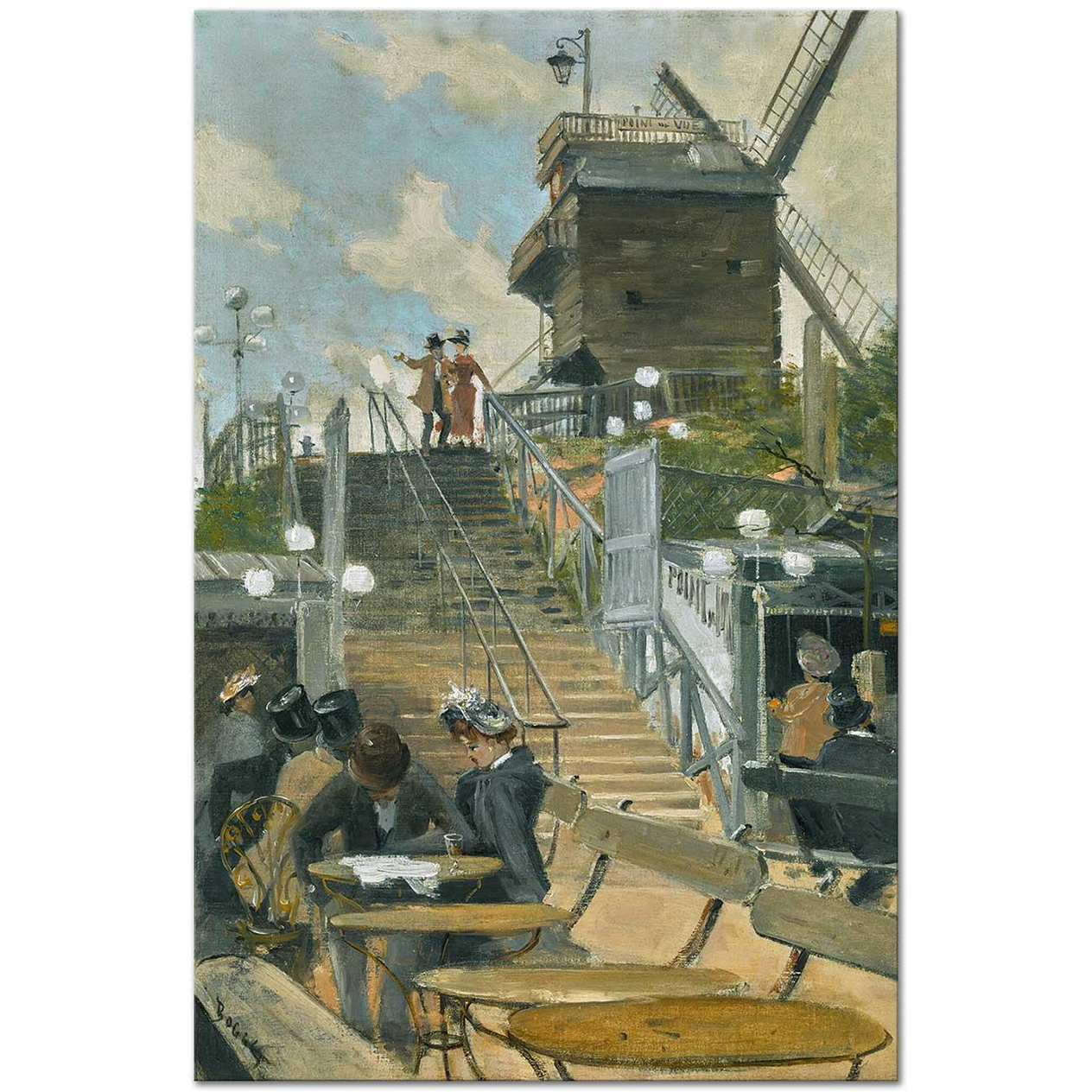 Frank Myers Boggs Le Moulin de la Galette Art Print