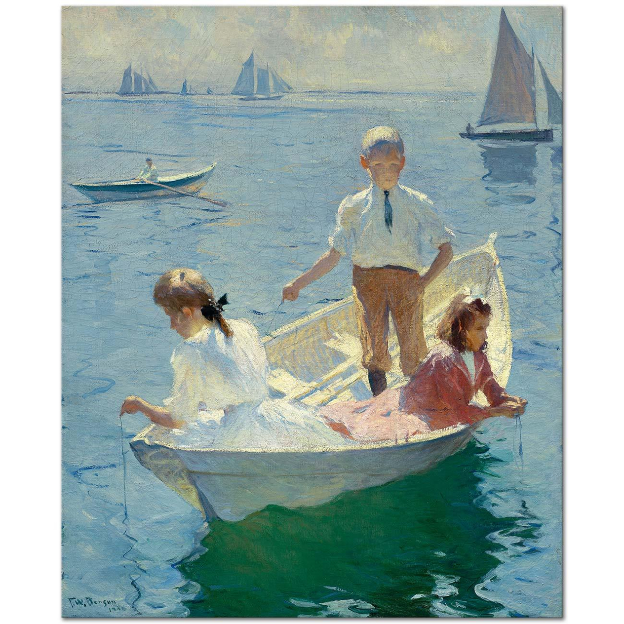 Frank Weston Benson Sabah Vakti Kanvas Tablo