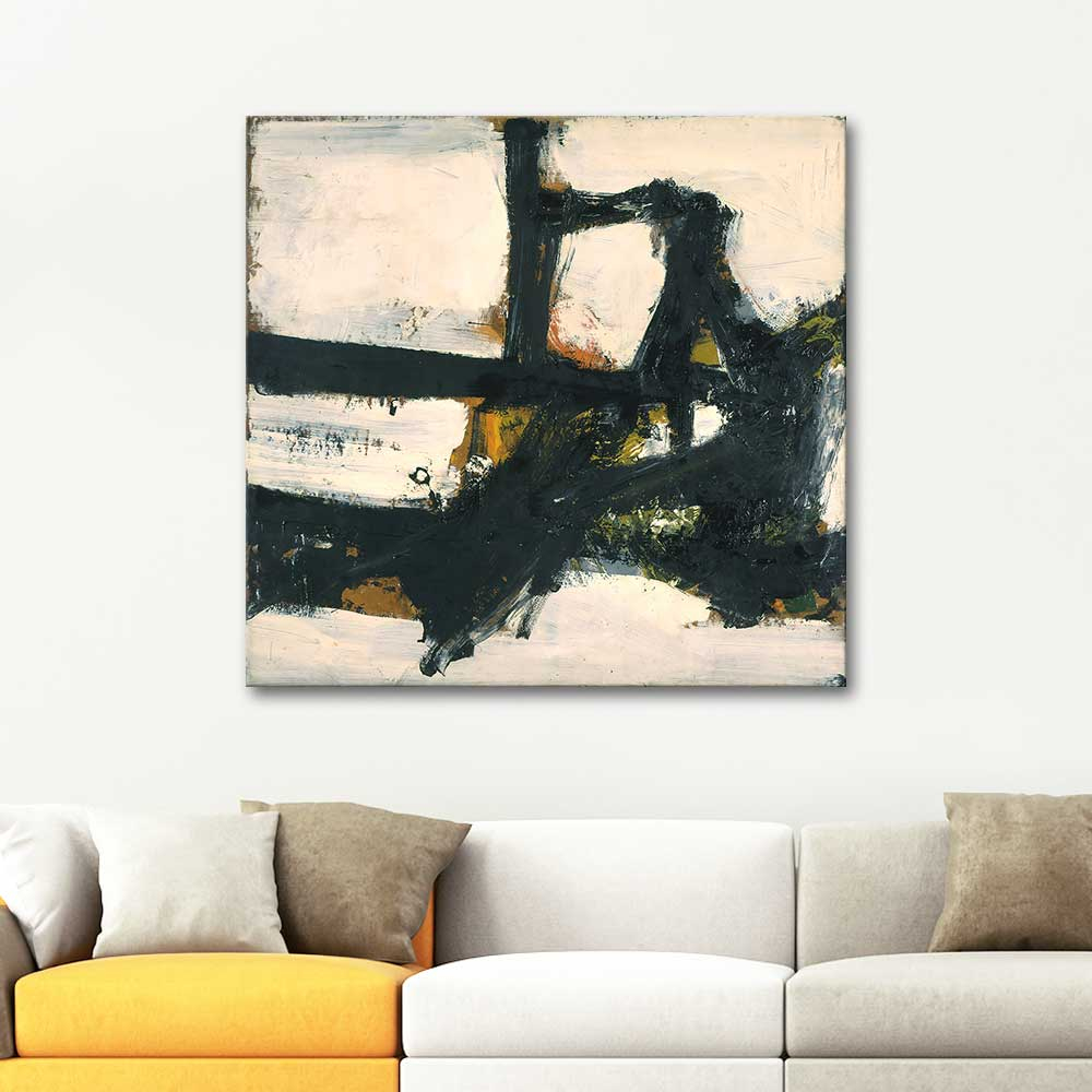 Franz Kline Orange Outline Art Print