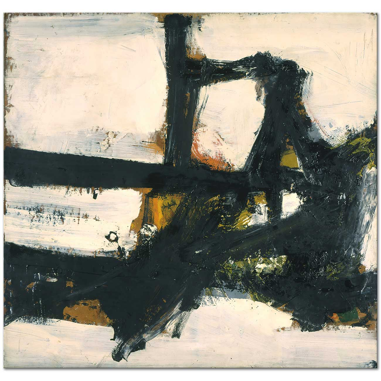 Franz Kline Orange Outline Art Print
