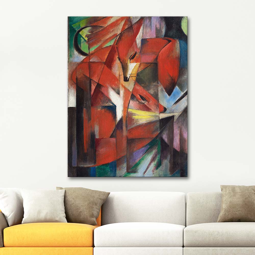 Franz Marc Foxes Art Print