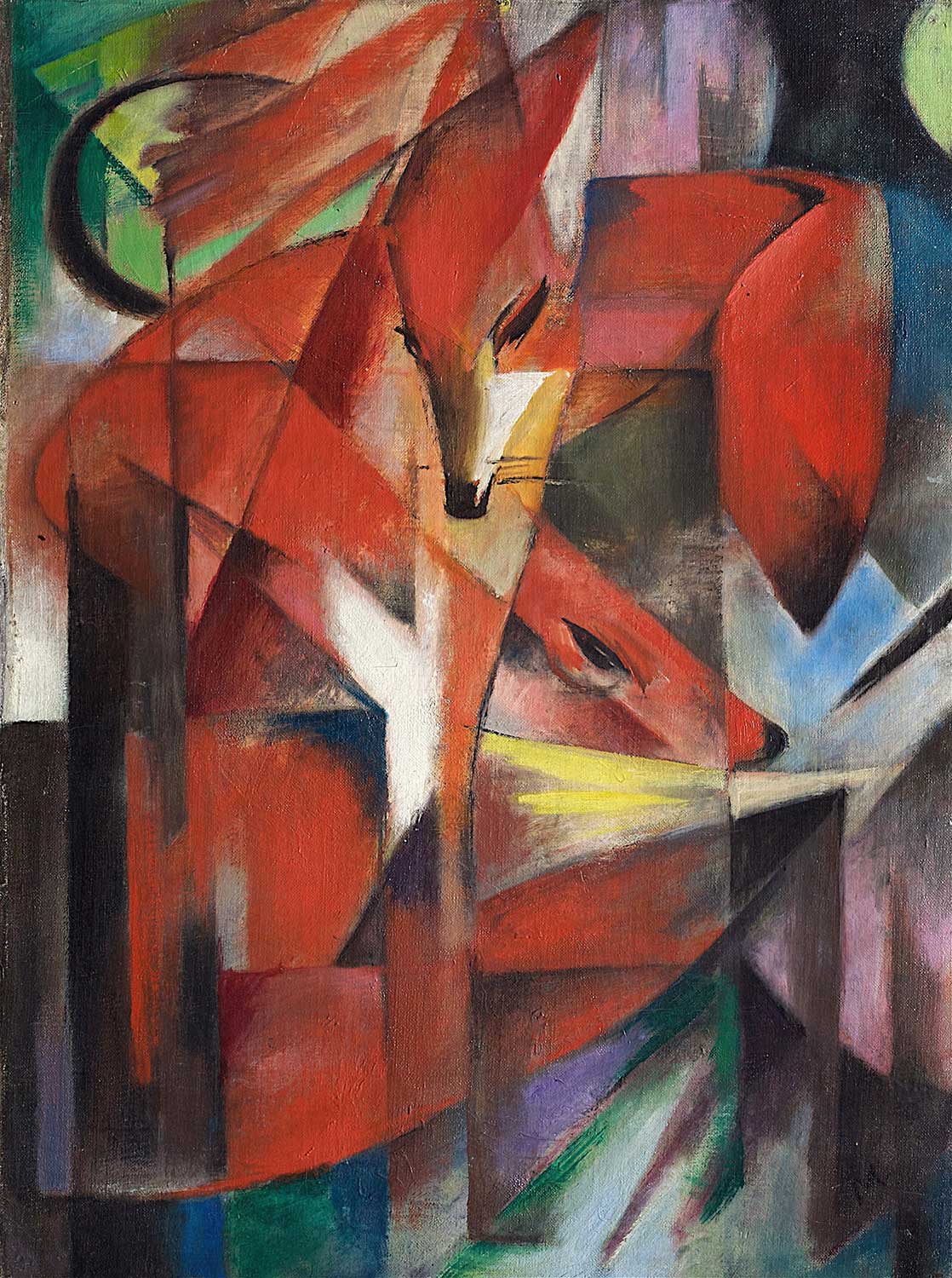Franz Marc Foxes Art Print