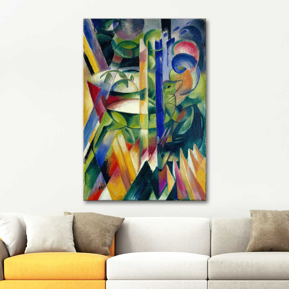 Franz Marc The Little Mountain Goats Art Print