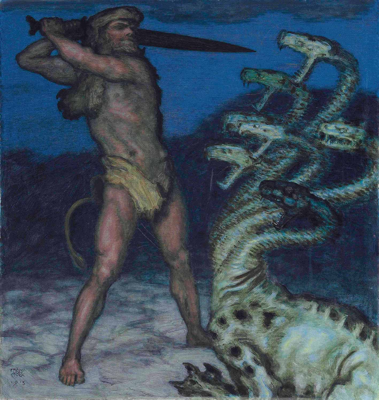 Franz von Stuck Hercules and the Hydra Art Print