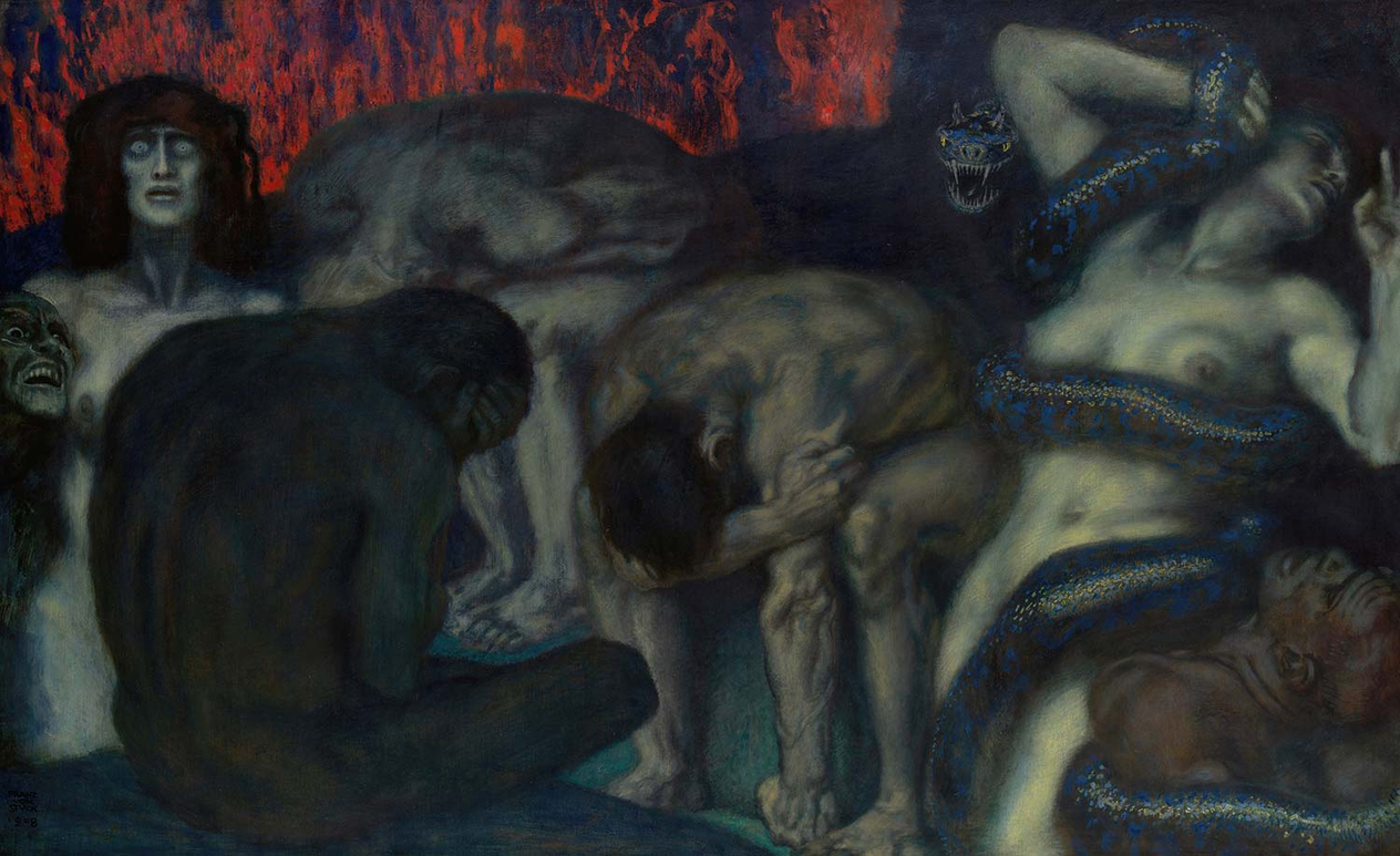 Franz von Stuck Inferno Art Print