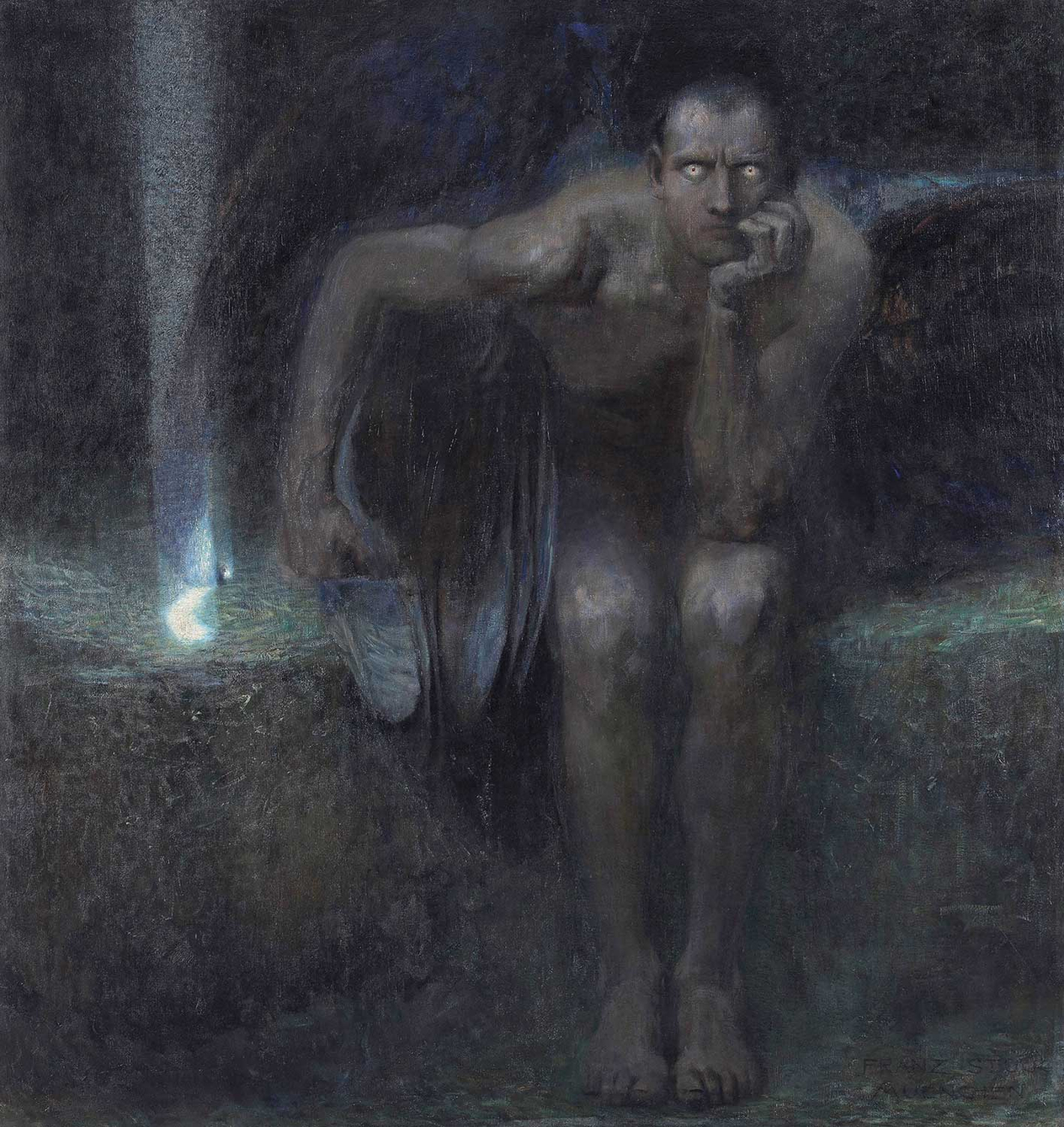 Franz von Stuck Lucifer Art Print