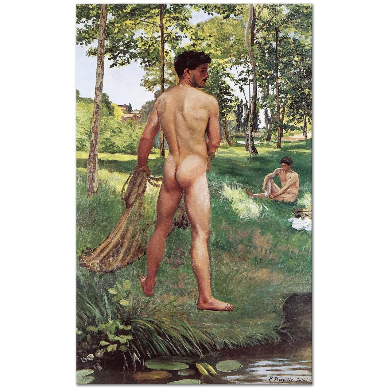 Frederic Bazille Balıkçılar Kanvas Tablo