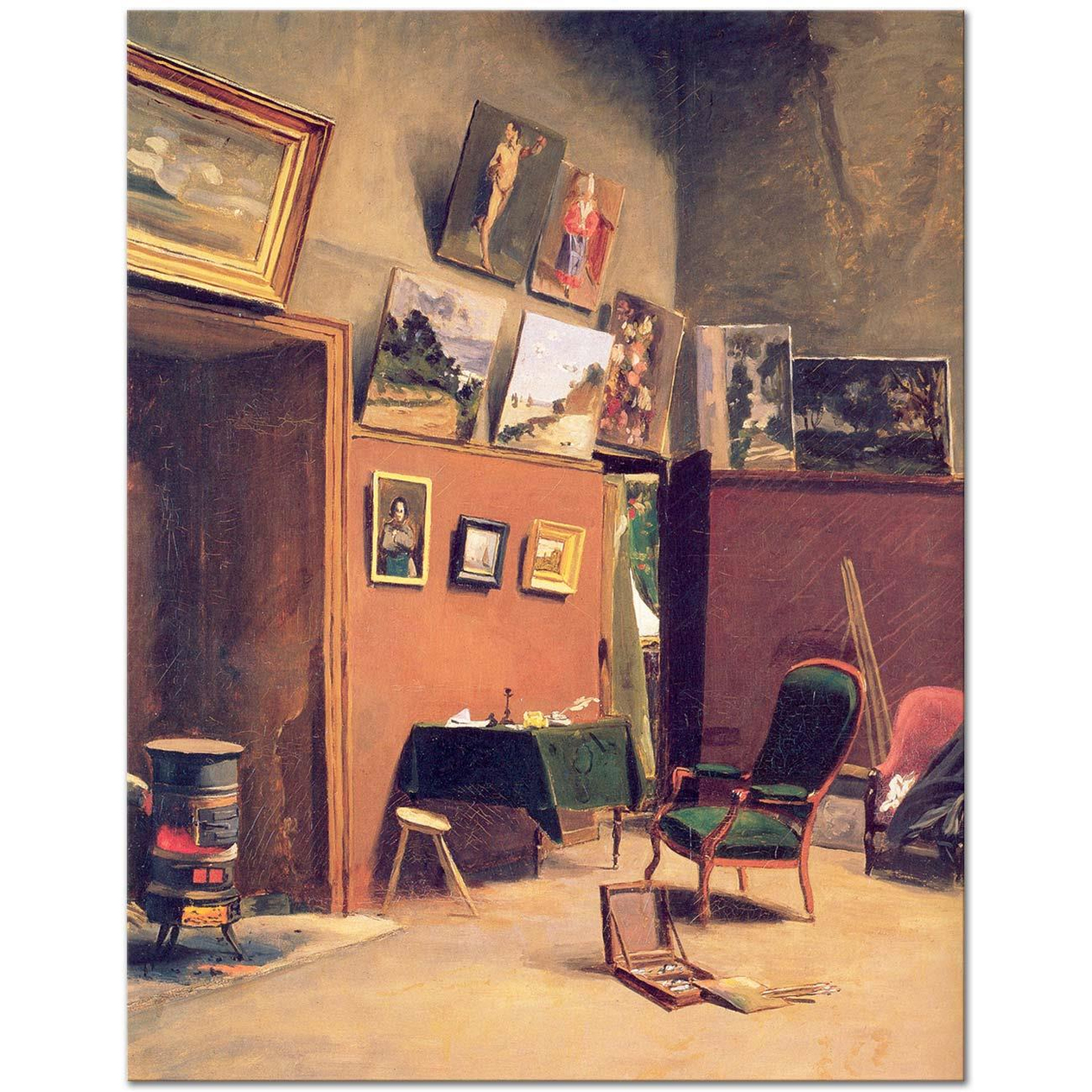 Frederic Bazille Fürstenberg'deki Stüdyo Kanvas Tablo