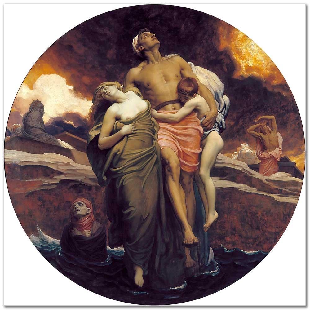 Frederic Leighton Denizin Ölüyü Reddi Kanvas Tablo
