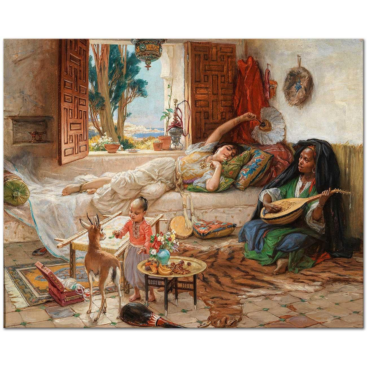 An Afternoon in Algiers by Frederick Arthur Bridgman