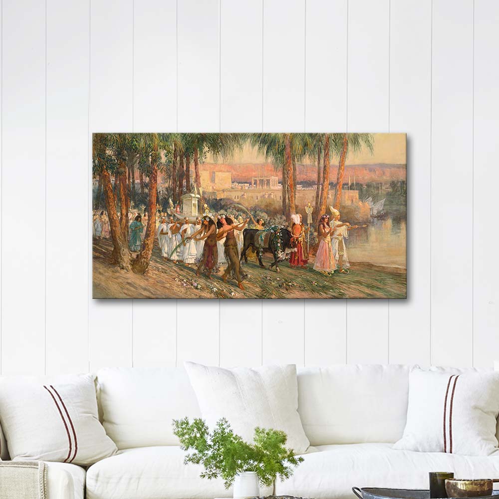 Frederick Arthur Bridgman An Egyptian Procession Art Print