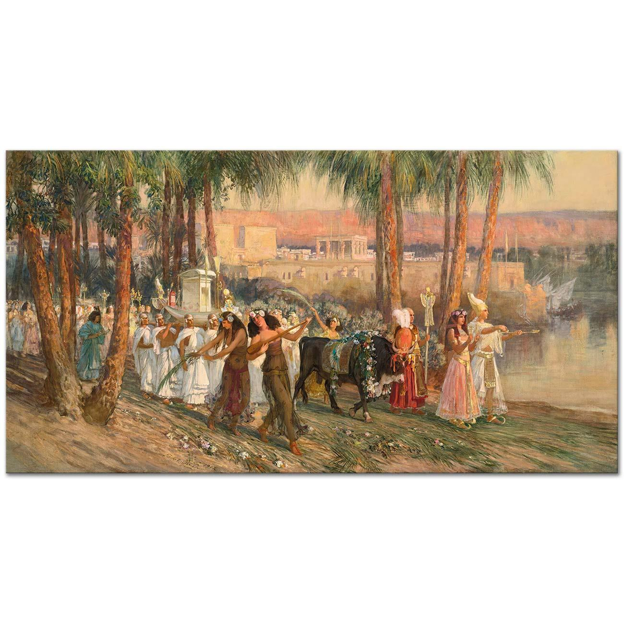 An Egyptian Procession by Frederick Arthur Bridgman