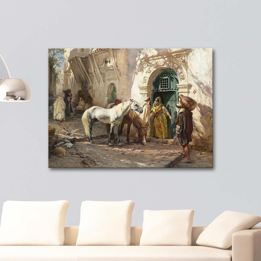 Frederick Arthur Bridgman Scene in Morocco Art Print
