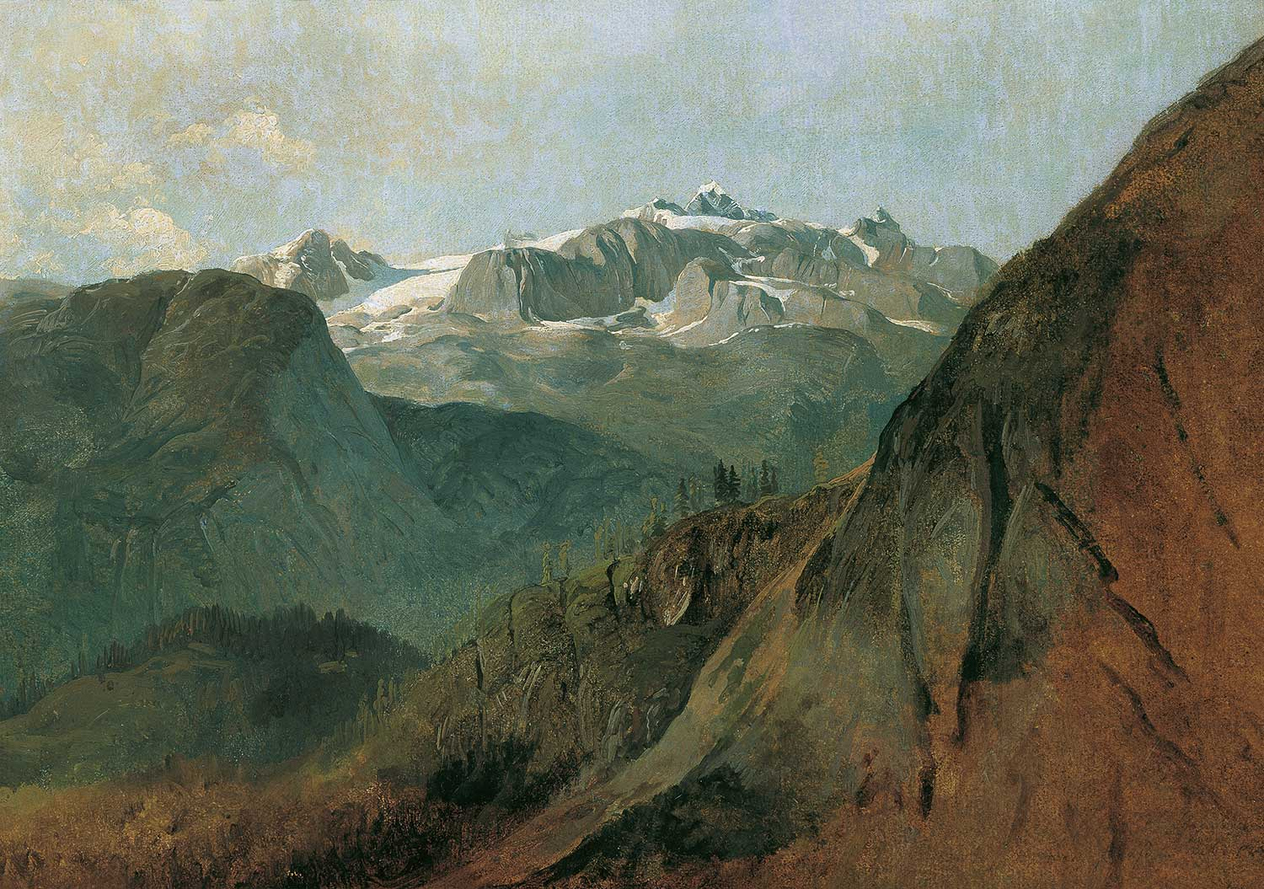 Friedrich Gauermann The Dachstein Art Print