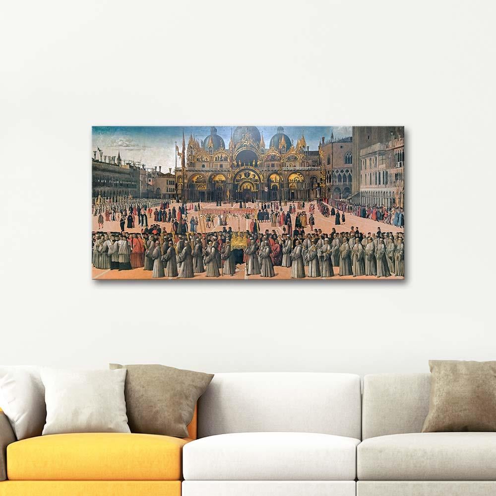 Gentile Bellini Procession in Piazza San Marco Art Print