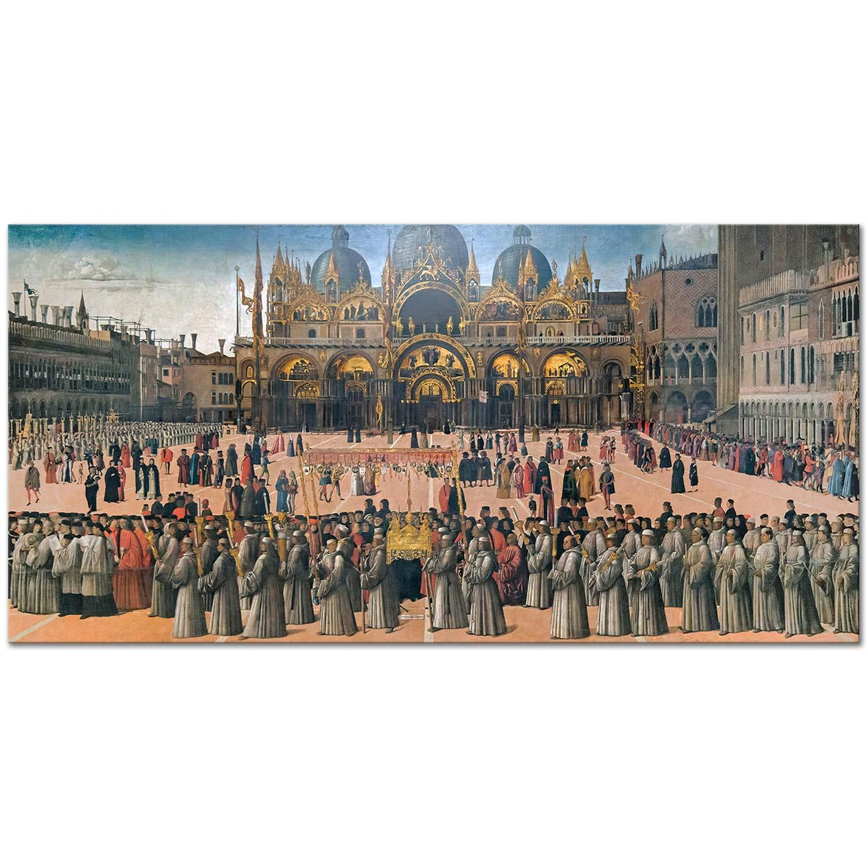 Procession in Piazza San Marco by Gentile Bellini