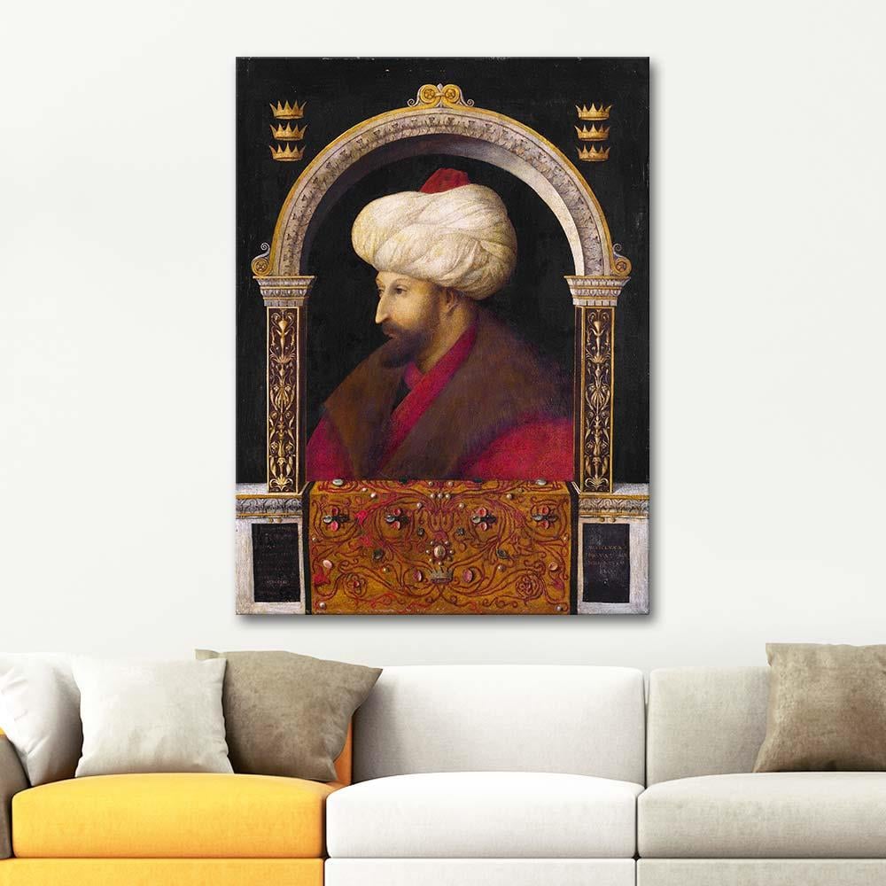 Gentile Bellini Fatih Sultan Mehmet Kanvas Tablo