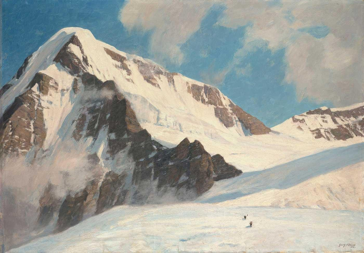Georg Macco Jungfrau Tepesi Kanvas Tablo