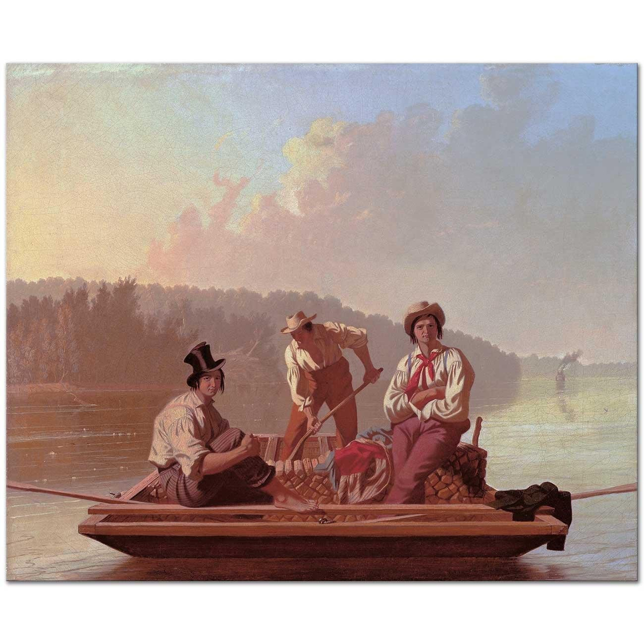 George Caleb Bingham Missuri'de Sandalcılar Kanvas Tablo
