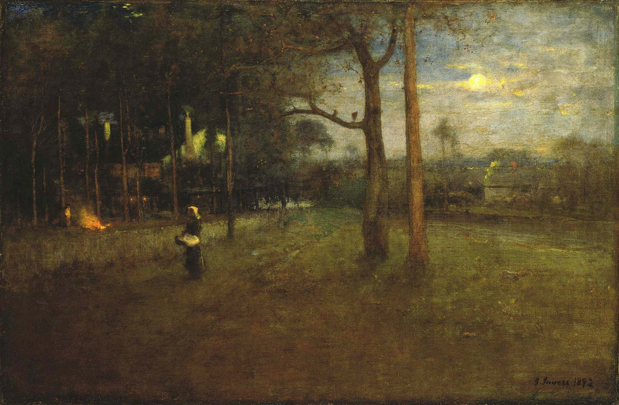 George Inness Moonlight Tarpon Springs Art Print