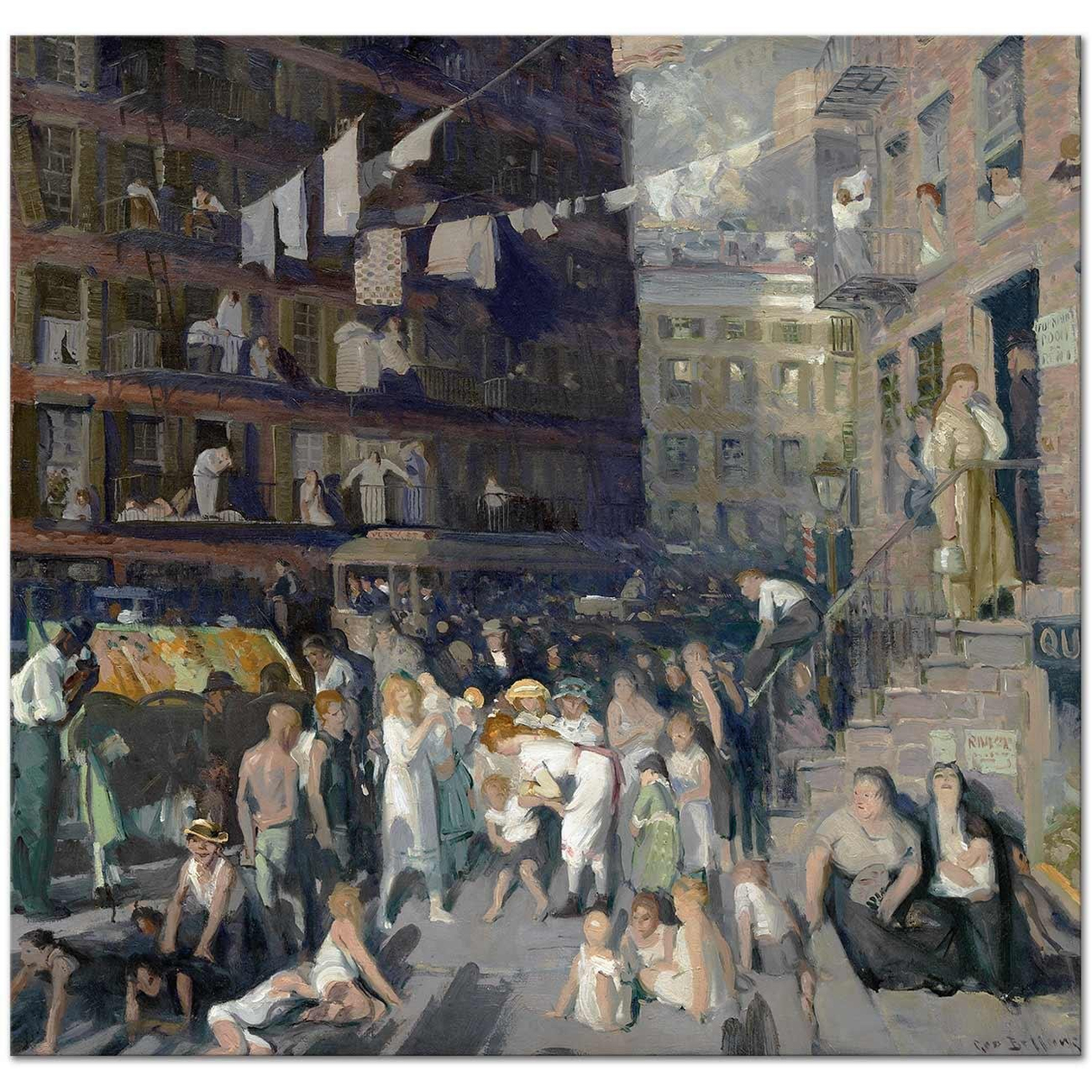 George Wesley Bellows Cliff Dwellers Art Print