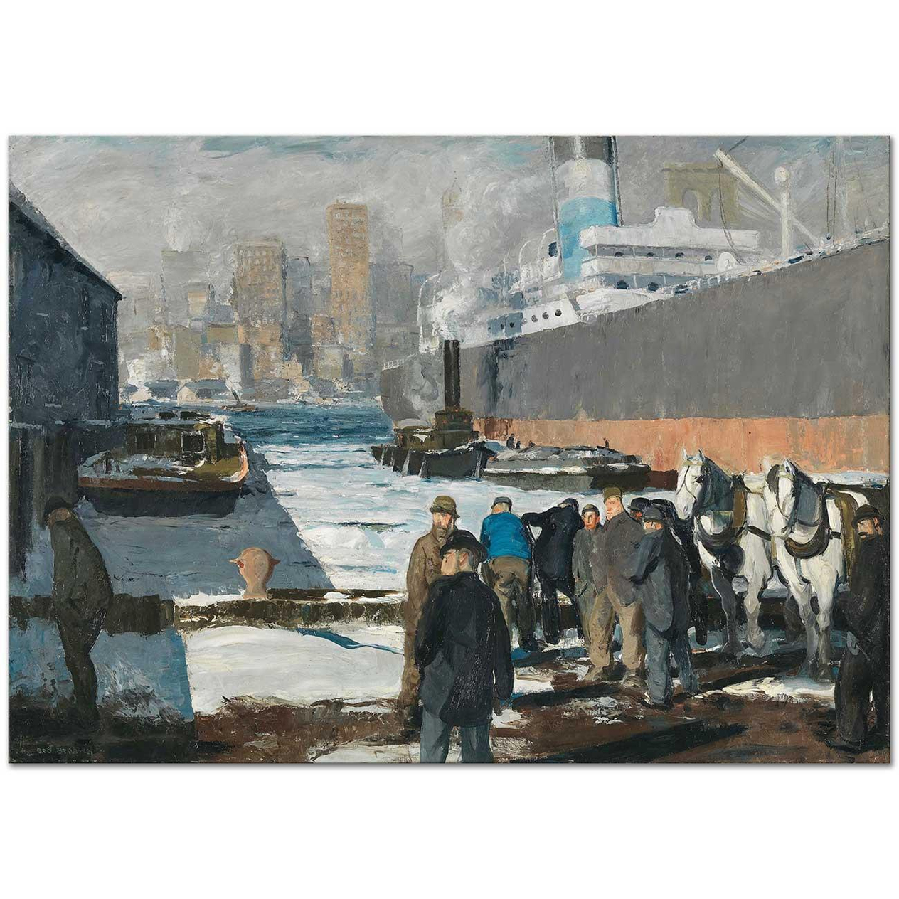 Men of the Docks by George Wesley Bellows