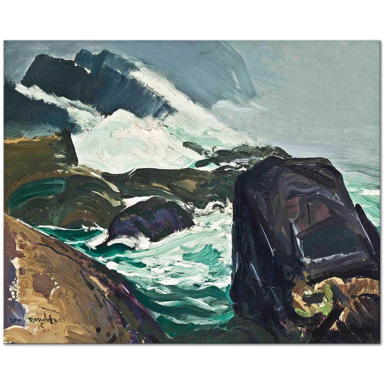 George Wesley Bellows Rock Bound Art Print