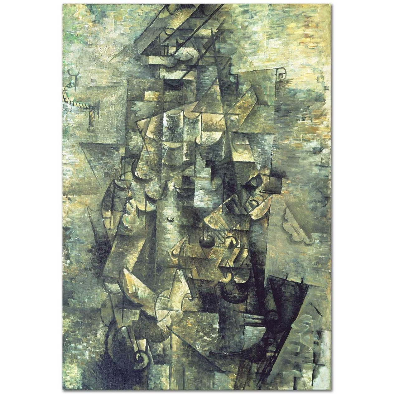 Georges Braque Gitarlı Adam Kanvas Tablo