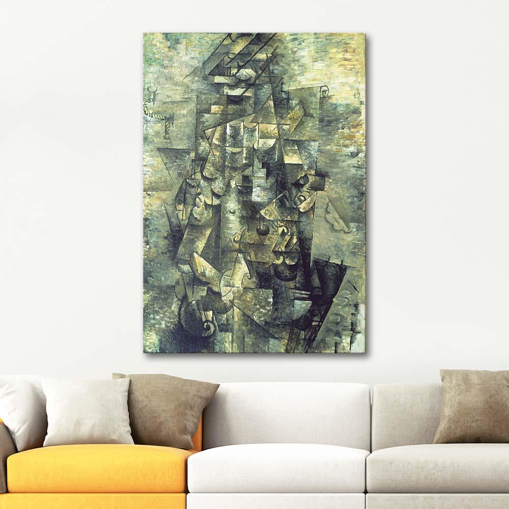 Georges Braque Gitarlı Adam Kanvas Tablo