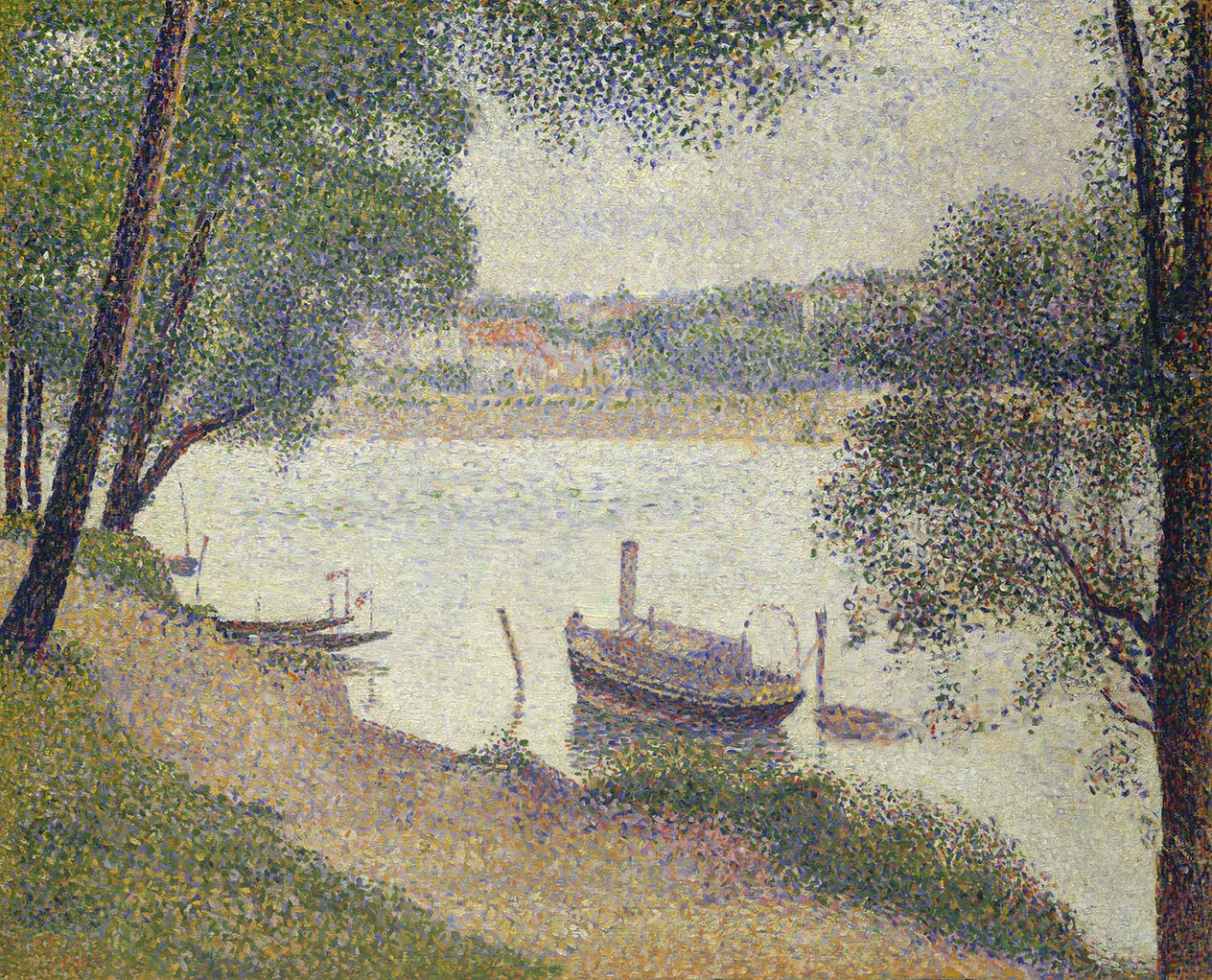 Georges Seurat Gray Weather, Grande Jatte Art Print