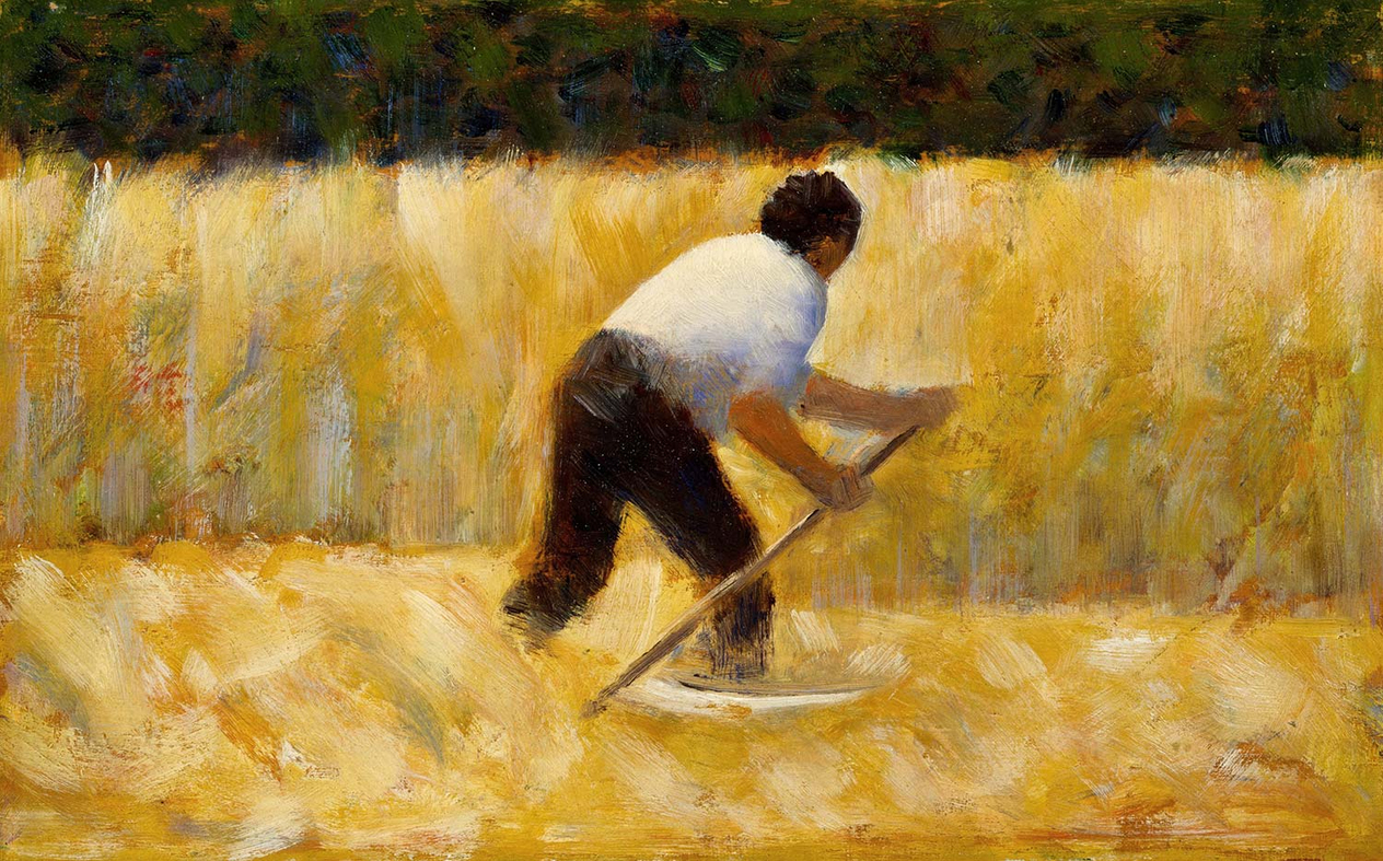 Georges Seurat The Mower Art Print
