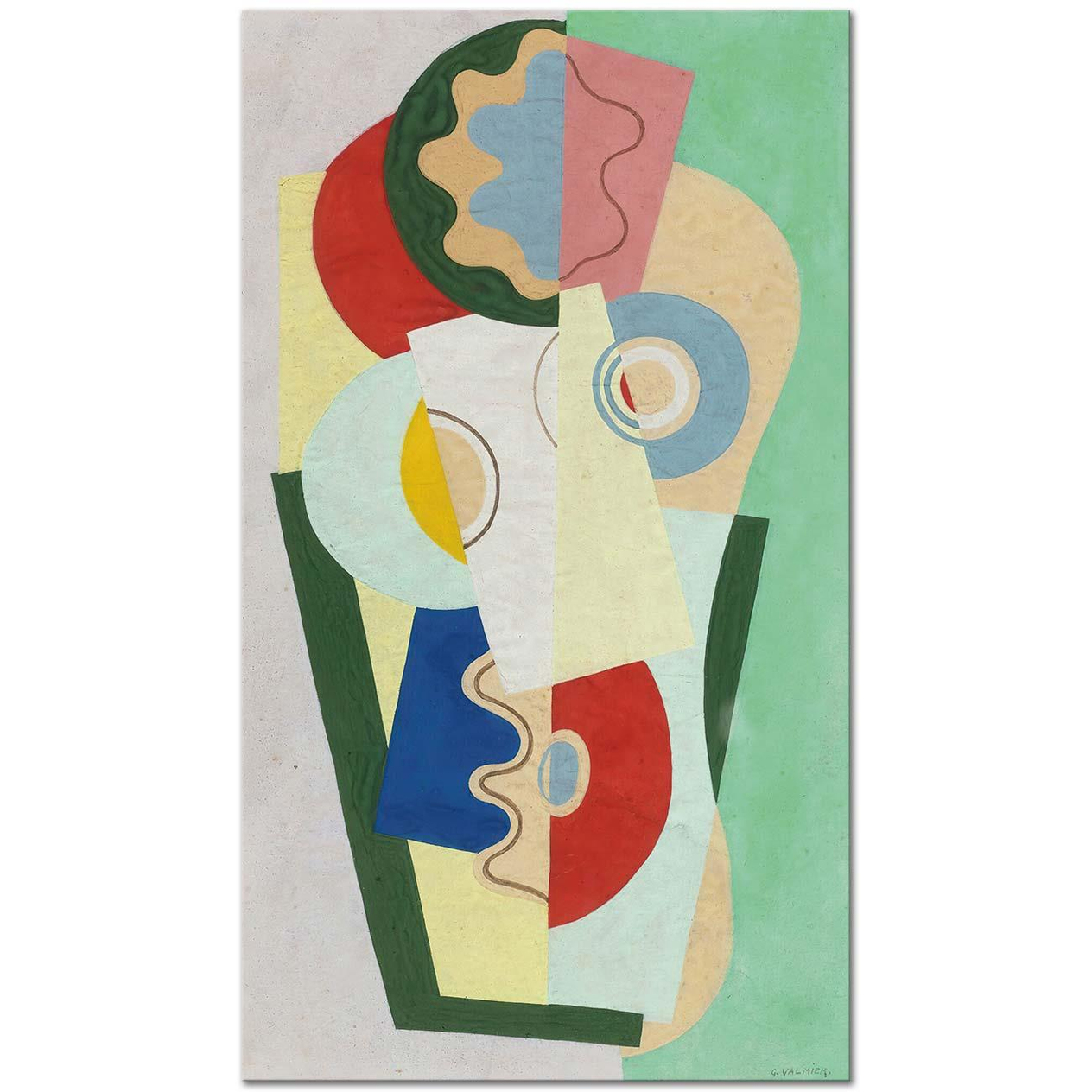 Georges Valmier Çiçek Buketi Kanvas Tablo