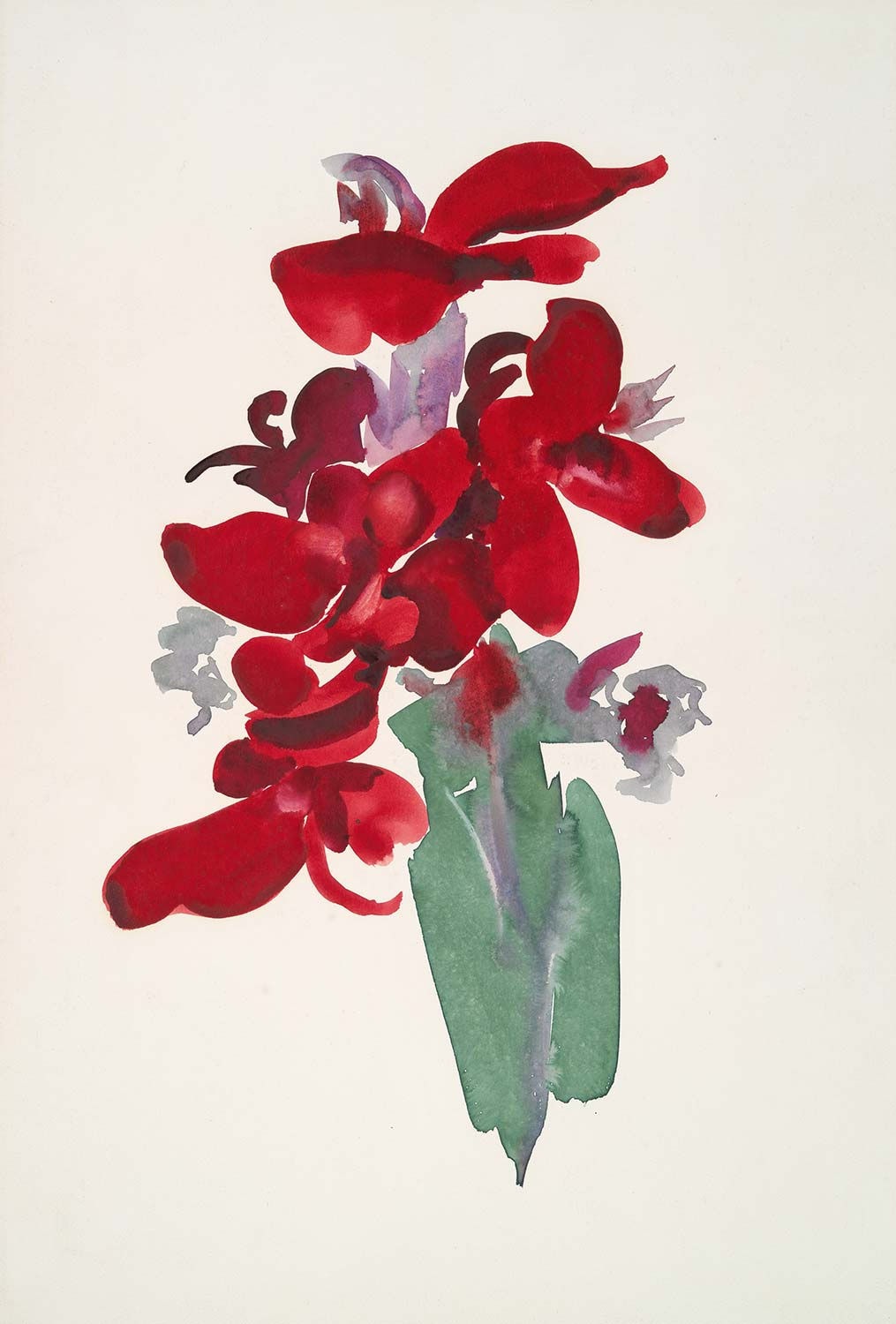 Georgia O'Keeffe Red Canna Art Print