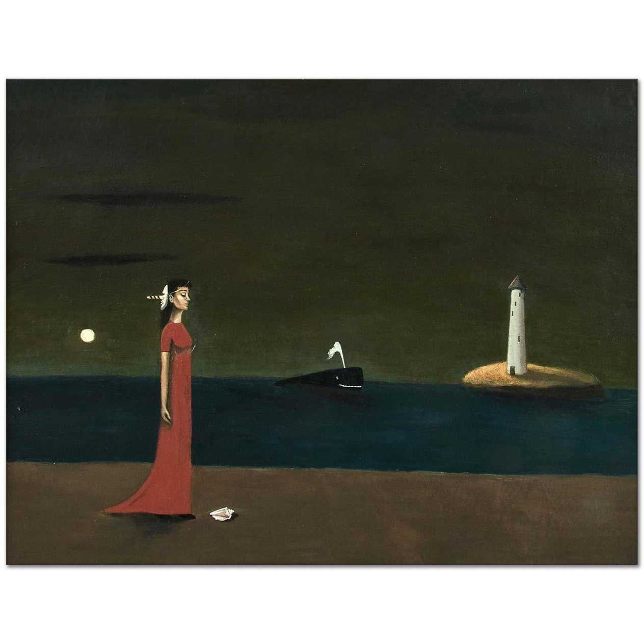 Gertrude Abercrombie Gece Geldiğinde Kanvas Tablo